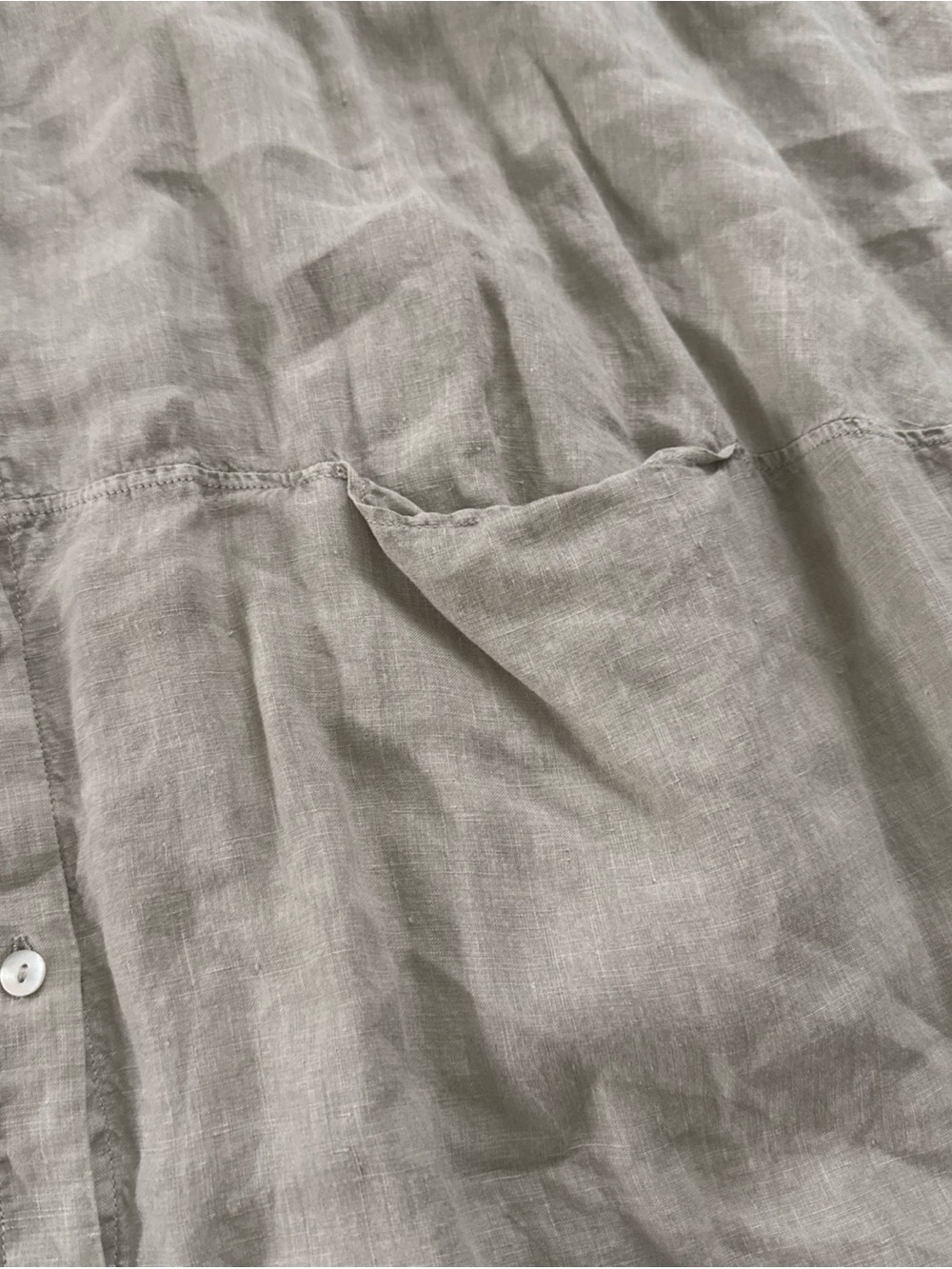 Oska Oversized 100% Linen Buttondown Dress Beige Oska 2 US 8-10 - Picture 2 of 7